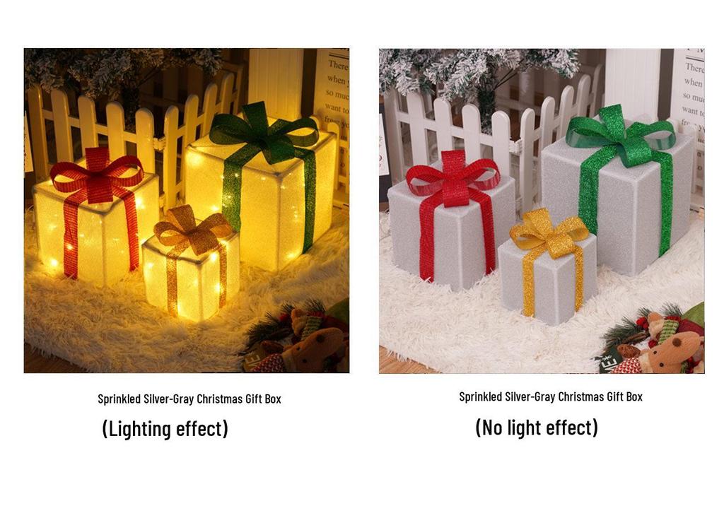Christmas LED String Lights Gift Set: 3-Piece Decoration for Festive Party Atmosphere
