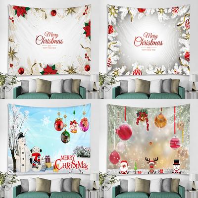 Christmas Holiday Decoration Scene Hanging Cloth Wall Covering Bedroom Decoration Cloth Tapestry