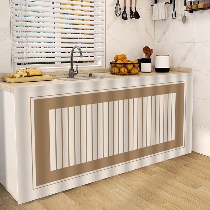 Self-Adhesive Kitchen Cabinet Curtains Dustproof Half-Curtain For Wardrobe Bookcase No Drill Door Window Curtain Home Supplies