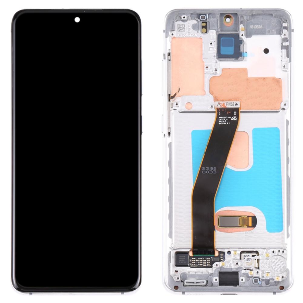 Pour Samsung Galaxy S20 4G G980/S20 5G G981 Écran OLED Grade C et Assemblage Numériseur+Châssis (sans logo)