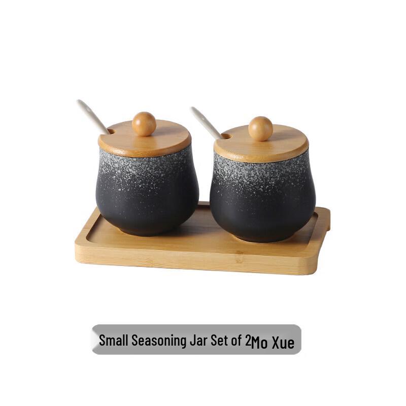 Japanese Ceramic Condiment Jar Set