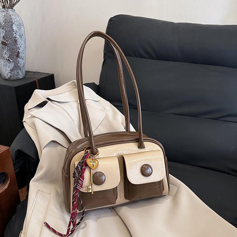 Trendy Damen Multi-Pocket Umhängetasche - 2024 Herbst/Winter Retro Koreanischen Stil, Große Kapazität