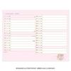Sanrio 2023 Calendar, Little Twin Stars KikiLala, Desk Ring, 3-Month Age, Character, 202827