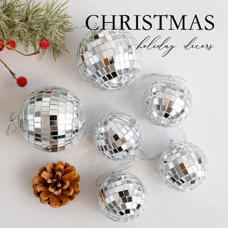 Christmas Ball Decorations With Mirror Finish Glass And Foam For Holiday Home Decor