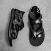 Fashion Summer Men Fashion Beach Shoes Black and White Flat Heels High Quality Outdoor Sandals Classic Fashion Versatile Men Sandals