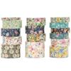 Set di Washi Tape Floreali - 15 Rotoli Fiori Arti Nastri Adesivi Fiori del Giardino Adesivi Decorativi Set di Masking Tape per Artigianato