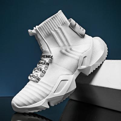 Neuer Trend Mesh Herren Sneaker High Top Atmungsaktive Sportschuhe Herren Laufschuhe Straßenschuhe Plateau Retro-Stil Zapatillas
