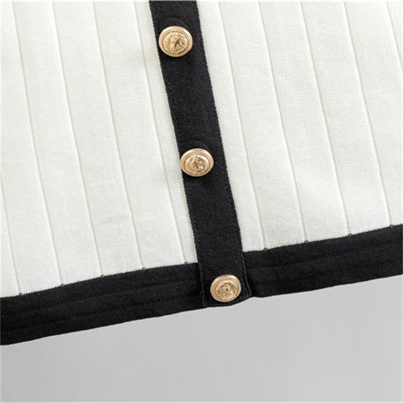 Women's Autumn and Winter High-end Dress Set Half Skirt Knitted Cardigan Two-piece Dress Set