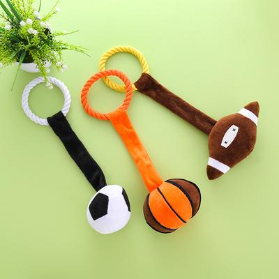 Corgi Border Collie and Other Small and Medium-sized Dog Toys Bite-resistant Teething Rope Ball Toys Pet Supplies