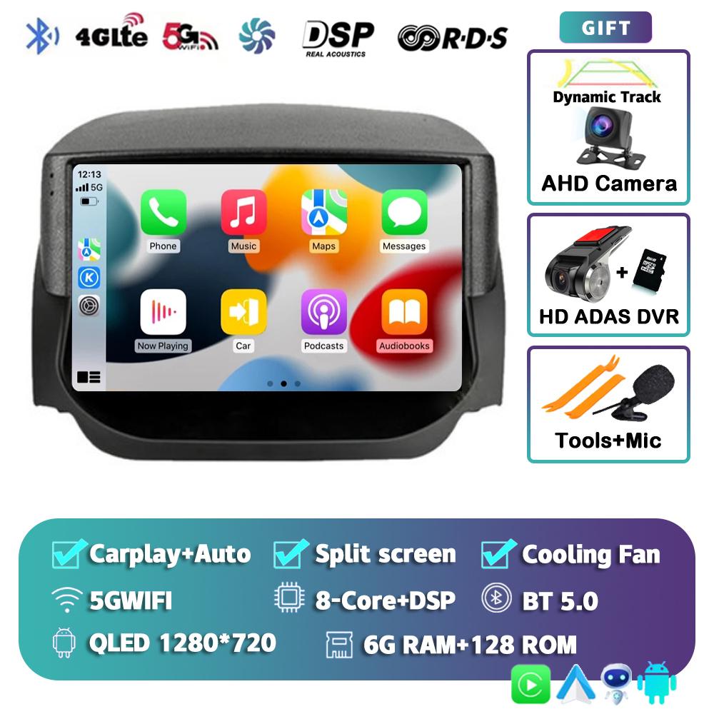 Android 14 Carplay Auto Car Radio For Ford EcoSport Eco Sport 2014 2015 2016 2017 2018 GPS Recorder Multimedia Player 4G+BT DSP
