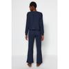 Svart strikket pyjamassett med ledning Thmaw21pt0009