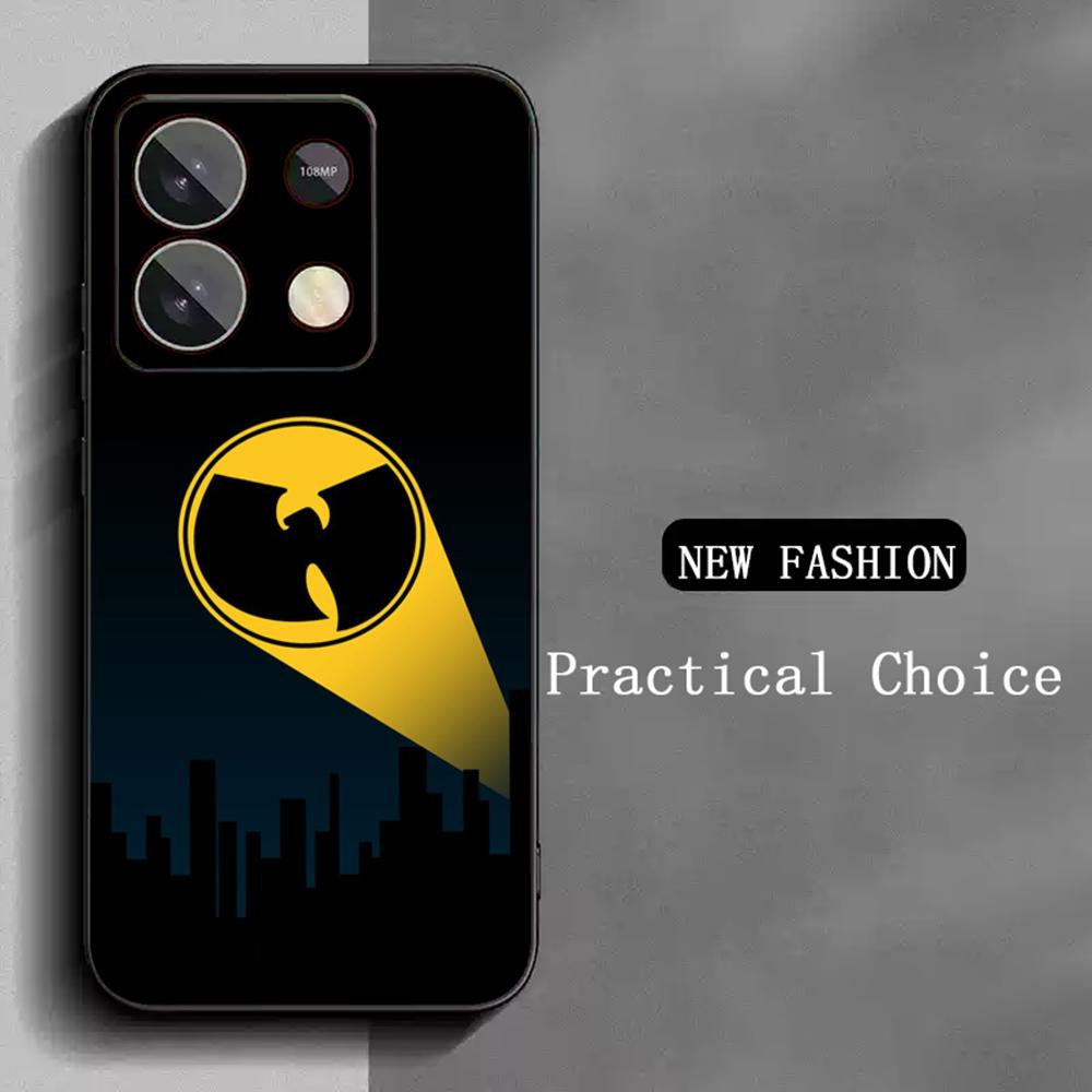 Fashion Trends WU-T-TANG CLANs Ins Phone Case For Redmi Note 14 13 12 11 Pro Plus S 5G 14C A3 Soft Black Phone Cover