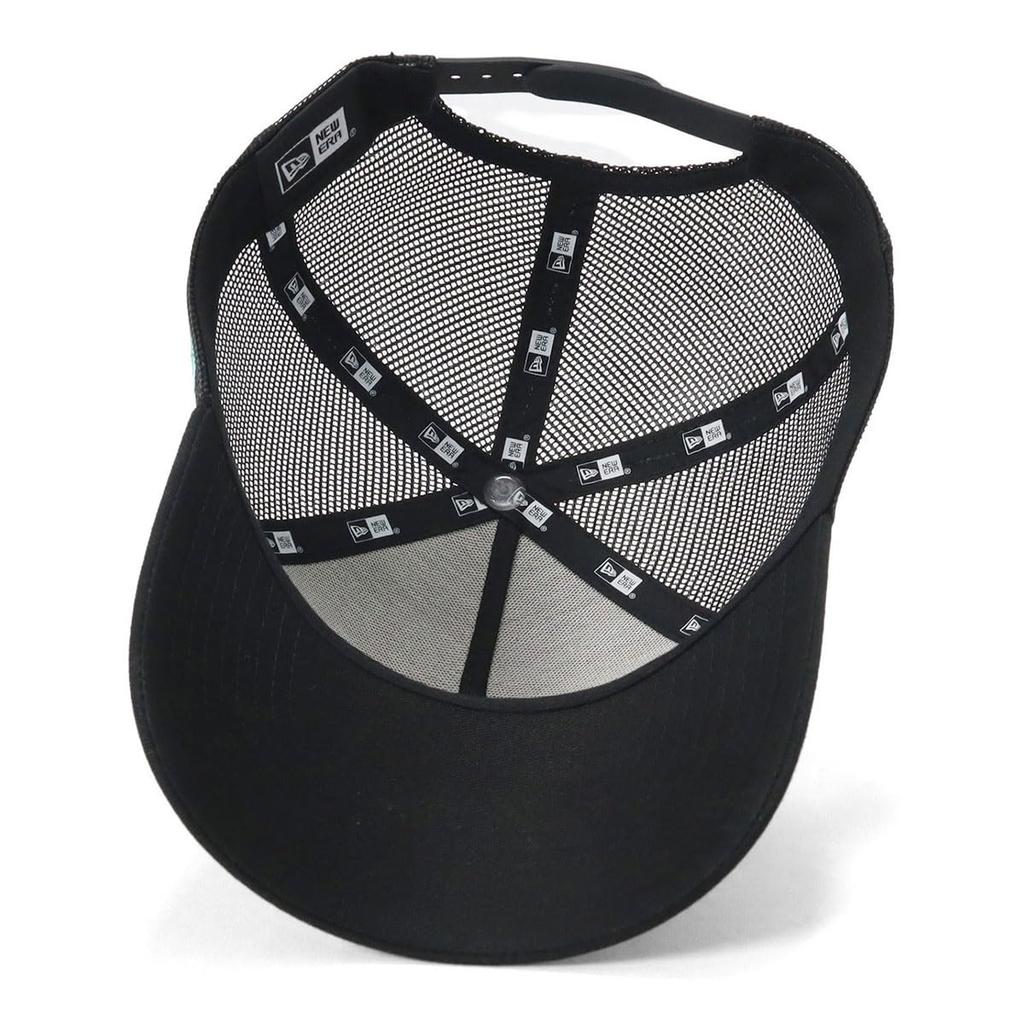 New Era Outdoor Mesh Cap Black FREE OD 940AFTR CIRCLE CORK PATCH BLK 9FORTYA-FRAME