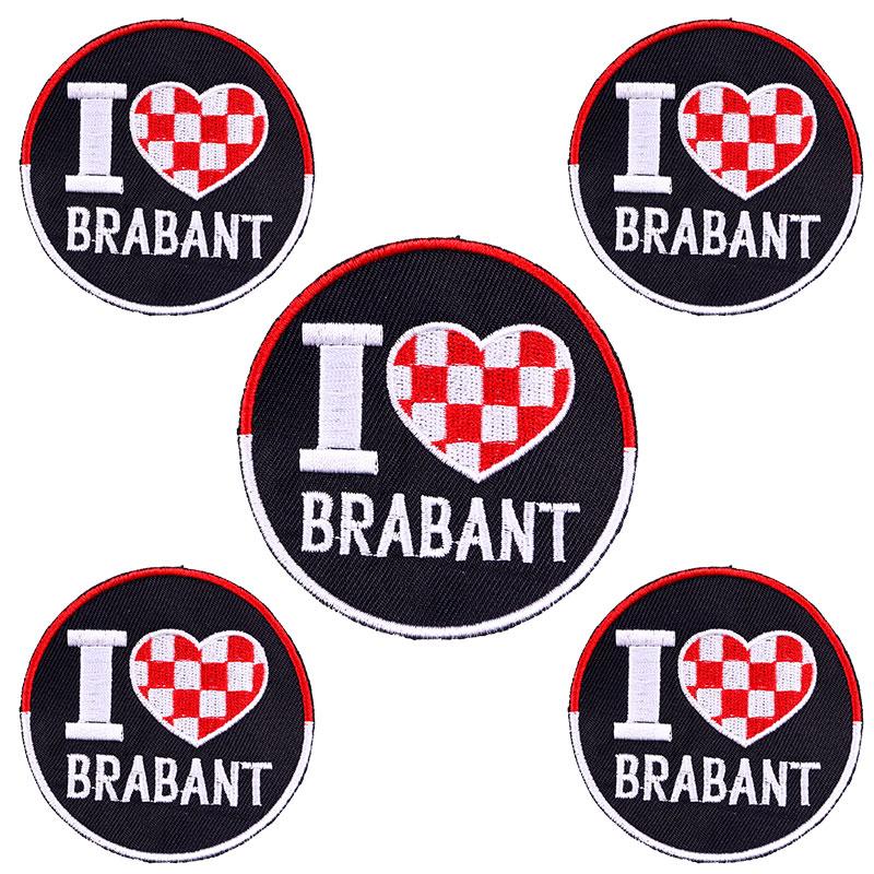 5pcs Wholesale Brabant Carnival Embroidered Patches Iron On Patch For Clothing Sew Netherland Patches On Clothes Decoration 