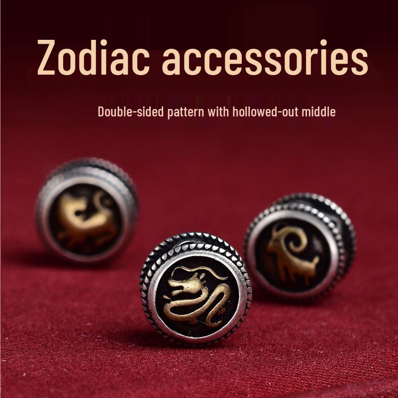 Durable Zodiac Buddha Mantra Bracelet - Double-Sided Pattern for Men & Women