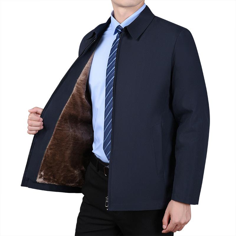 Herren Fleecegefütterte Executive Jacke - Frühling & Herbst Oberbekleidung