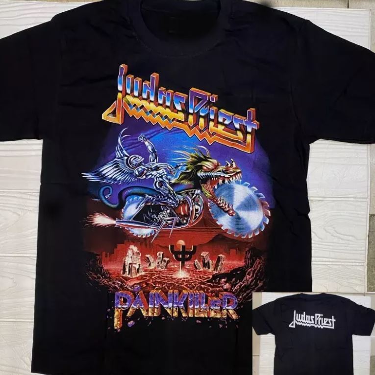 

1990 Judas Priest Painkiller Футболка Хэви-метал группа Двусторонняя Унисекс L
