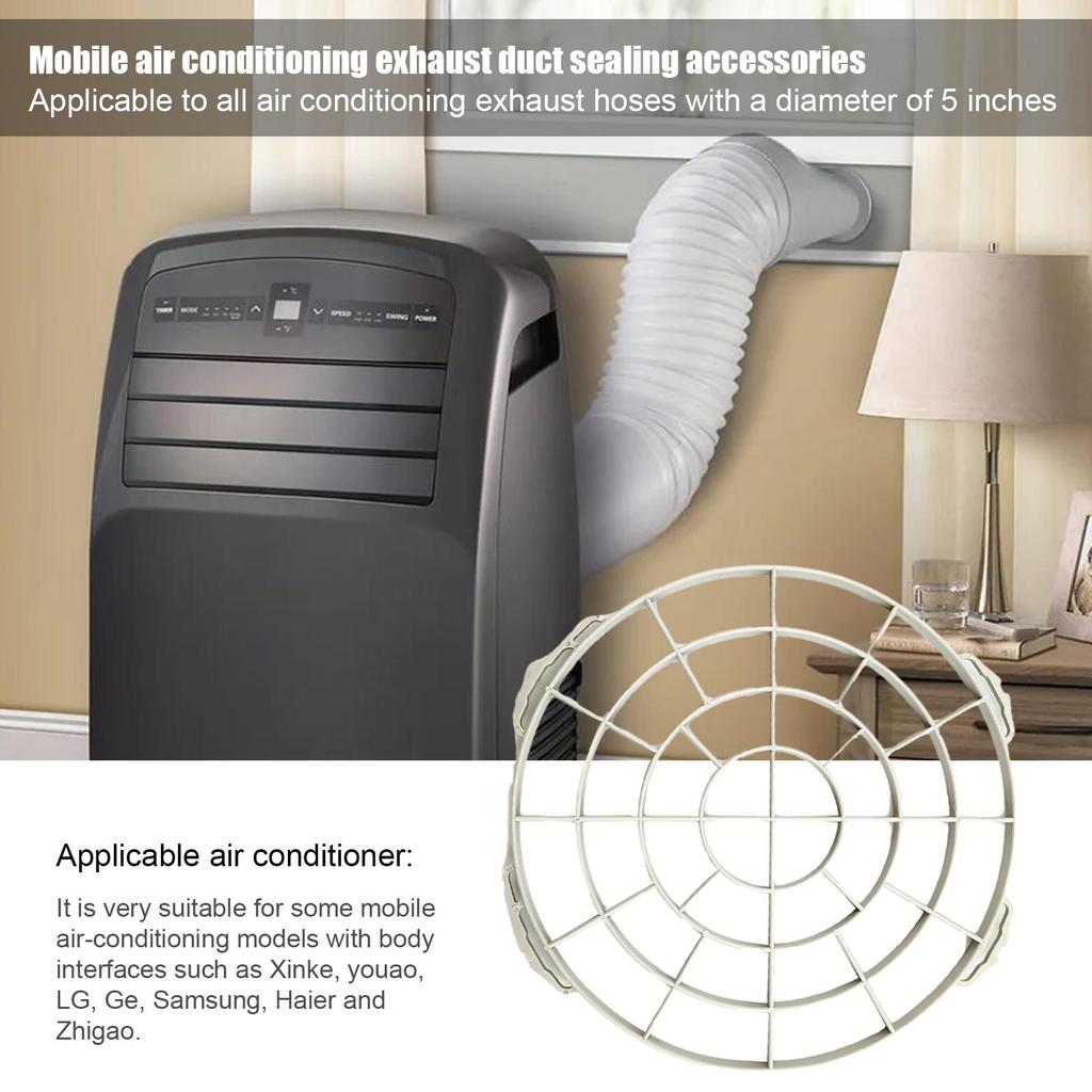Mobile Air Conditioning Exhaust Pipe AC Hose Connector Air Conditioning Flat Body Duct Interface Portable AC Coupler For Home