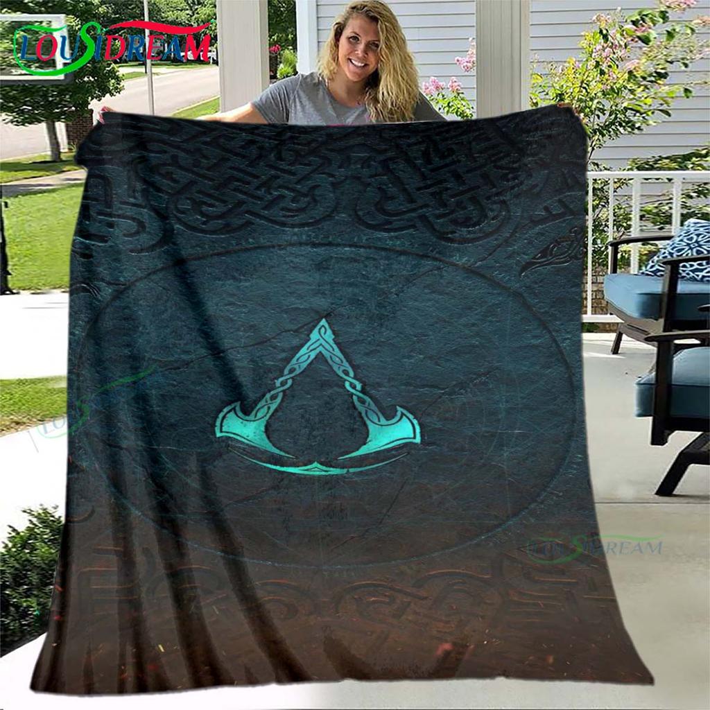 Giochi di Moda 3D Coperta A-Assassin's Creed, Coperta Plaid in Flanella per Letto Divano Picnic Ufficio Escursionismo Tempo Libero Riposo Regalo di Compleanno