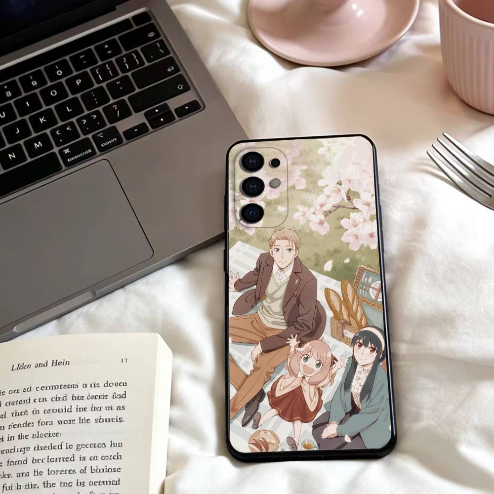 Anime S-Spy X F-Family  Phone Case For Samsung S25,24,23,22,30,21,10,9,Ultra,Plus,Lite,FE,4,5 G Soft Black Case