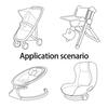 Strollers Seat Liner with Printed Pattern Pushchair Mattress Chair Pad Baby Carriers Cushion Seat Pad Infant Supply