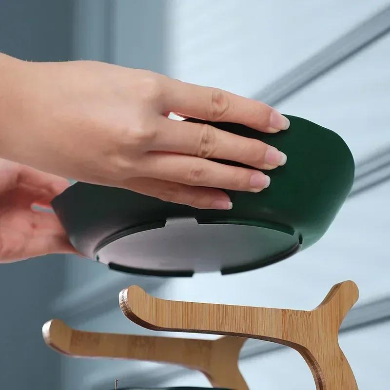 1Pcs Snack Storage Candy Plate Household Dim Sum Plate Fruit Plate Fruit Tray Bamboo Shelf Dried Fruit Tray Creative Living Room