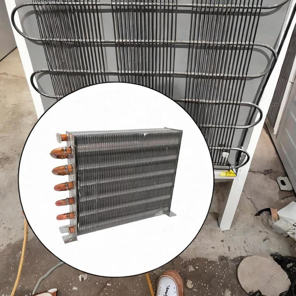 Shellless Refrigerator Condenser Heat Exchanger Easy Install DIY Copper Tube Aluminum Fin Condenser Water Cooling Radiator Parts