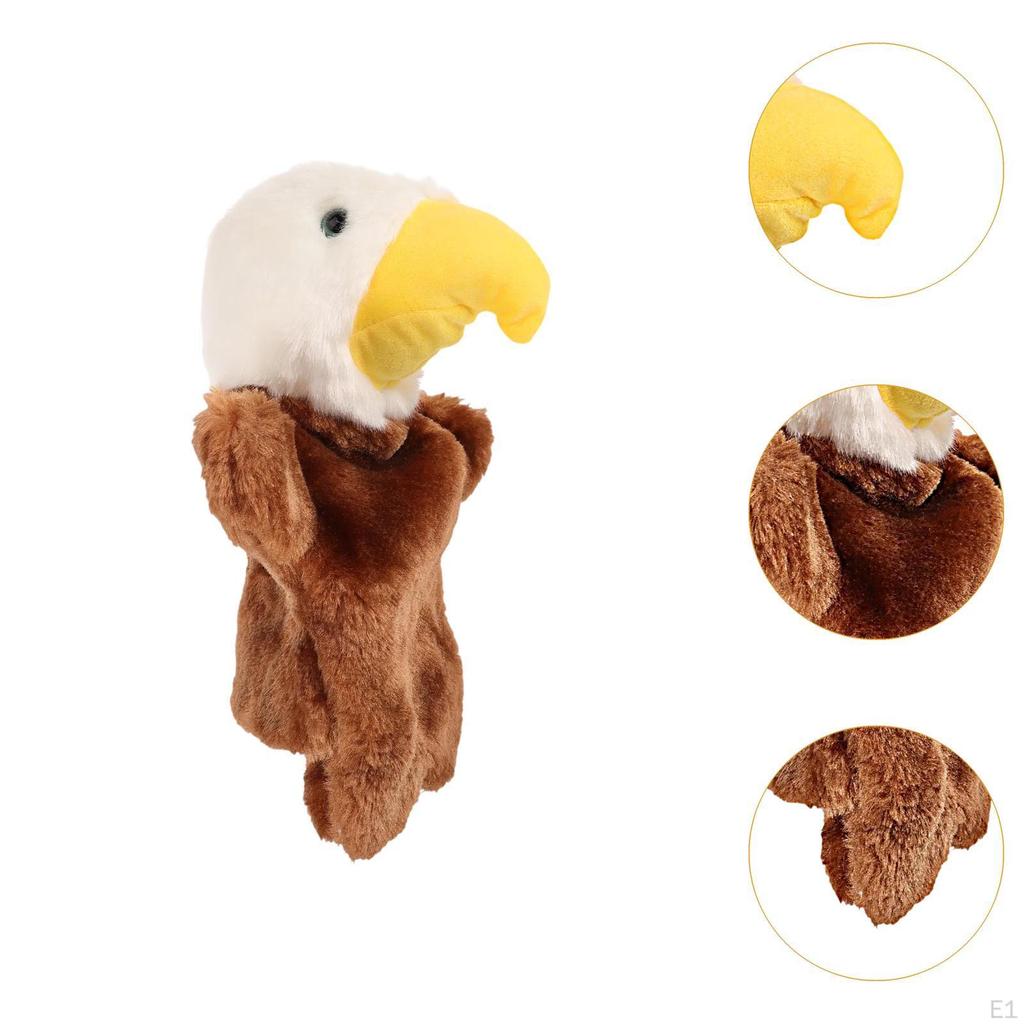 Plush Eagle Hand Puppet, Role Play Game for Preschool Boys Girls Birthday Gifts