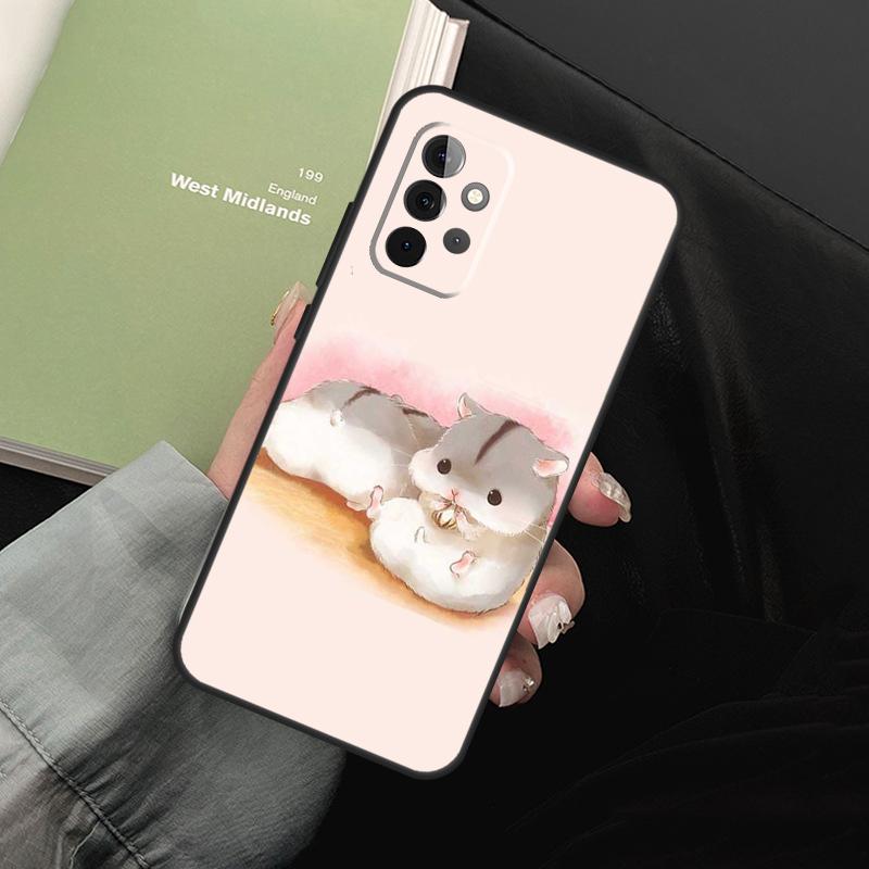 Hamster Art Phone Case For Samsung Galaxy A54 A34 A14 A52 A32 A22 A12 A51 A71 A50 A70 A13 A33 A53 Cover