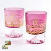 Fuji Tajima Gold Leaf Fuji Chilled Sake Cups with Cherry Blossom Design Pair Set of Edo Glass Perfect Gift for or 60th Perfect for or Chilled A