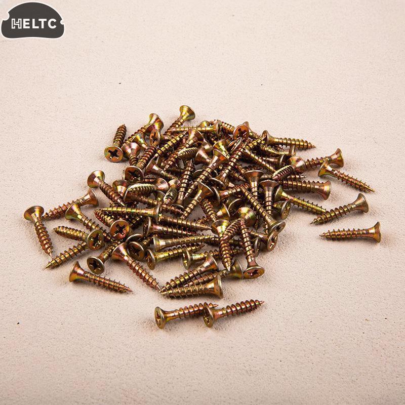 520Pcs M3.5 Countersunk Head Self-Tapping Screws Kit Color Galvanized Screw Set For Woodworking Industrial Home Decoration
