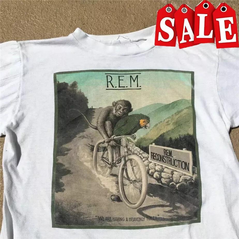 REM R.E.M. Band 1985 Tour Fables Of Reconstruction T Shirt Full Size S-5XL XL