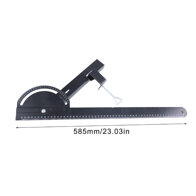 Woodworking Ruler,Precisions Pocket Ruler Metal Slide Rule Woodworking Tool T Square Protractor Angles Finders