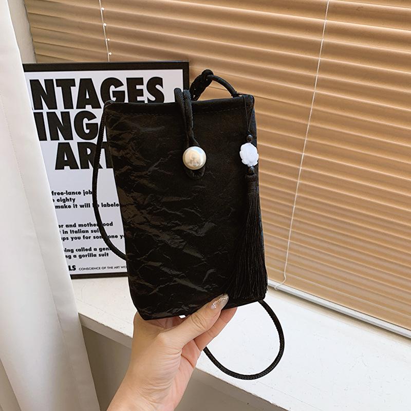 

New Style Crossbody Phone Bag - Ladies Mini Shoulder Bag, Simple Macaron Design синій