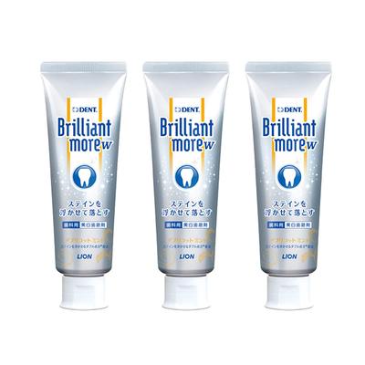 Lion Dental Materials Brilliant More Double Whitening Apricot Mint 3 Bottles More Dental Exclusive Whitening (90g) - [Brilliant W]