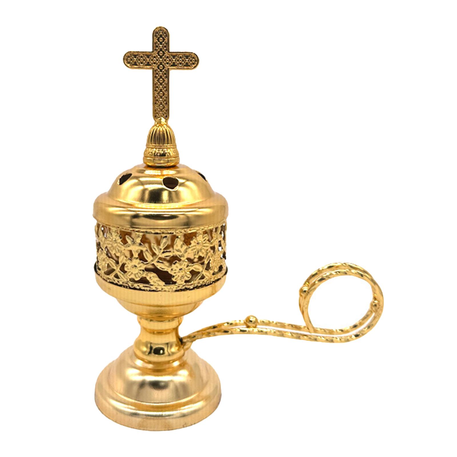 

Incense Holder Home Fragrance Home Decor Gift Crafts Incense Burner Metal Figurine for Table New Year Yoga Living Room Cabinet золотой