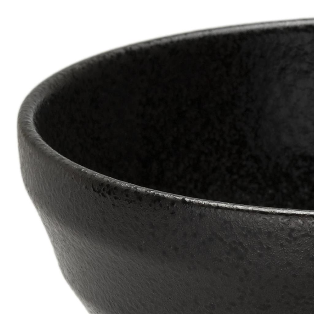 Mino Ware Rice Diameter Microwave Dishwasher Made In Japan Bowl, Bowl, Plate, Approx. 16cm, Black, Safe, Safe, 132-8045