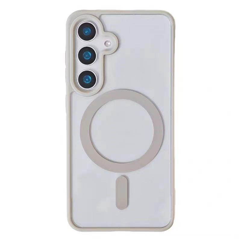 Moderne magnetische Magsafe kabellose Ladehülle für Samsung S25 S24 S23 S22 Plus FE Ultra A15 A35 A55 A16 A26 A36 Stoßfeste Abdeckung