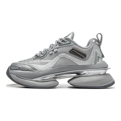 Li Ning Project Ling Kong Reflective Classic Low Top Lifestyle Casual Shoes Women Casual Shoes Silver AZGV182-2