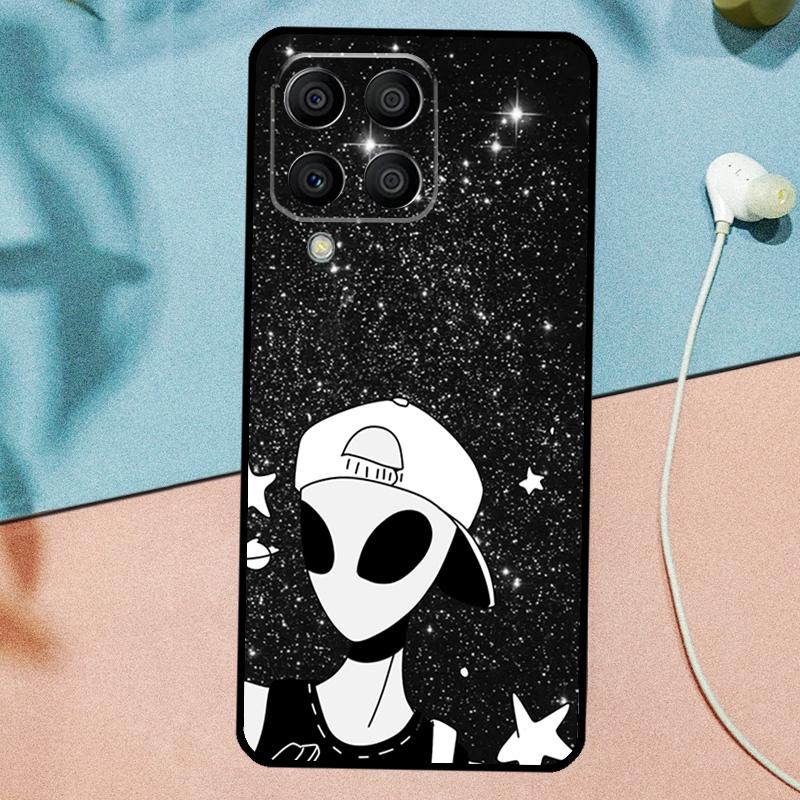 Aesthetics Cute Cartoon Alien For Samsung Galaxy M14 M34 M54 M20 M06 M16 M12 M13 M15 M35 M55 M33 M53 M21 M31 M32 M52 Case