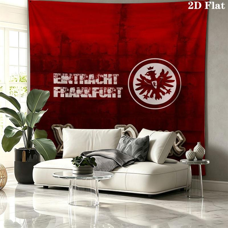 Eintracht Frankfurt Custom Name Wall Tapestry Aesthetic Wall Hanging Printed Fabric Blanket Decorative Tapestries for Bedroom Living Room Home Decor