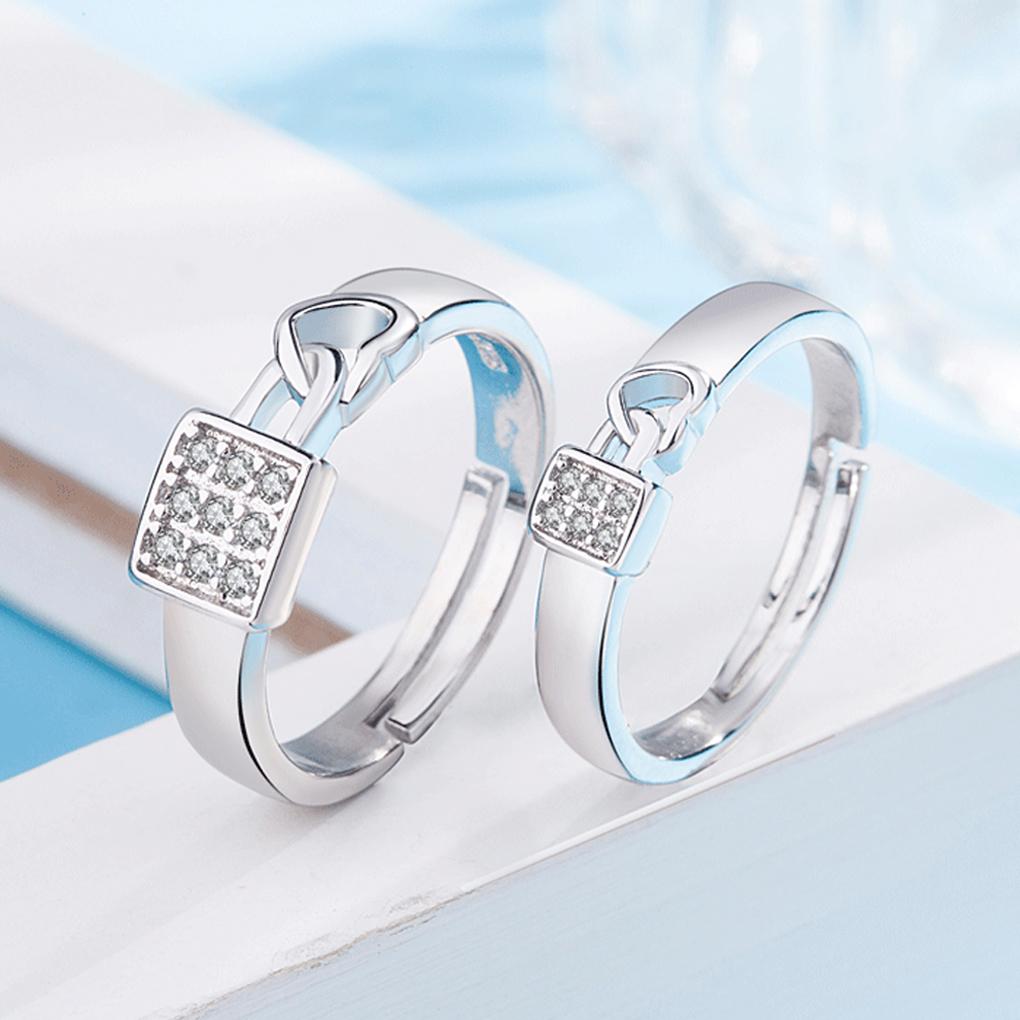 Metal Ring Portable Heart Shape Replacement Decorative Anti-corrosive Glossy Wedding Engagement Open End Rings Jewelry