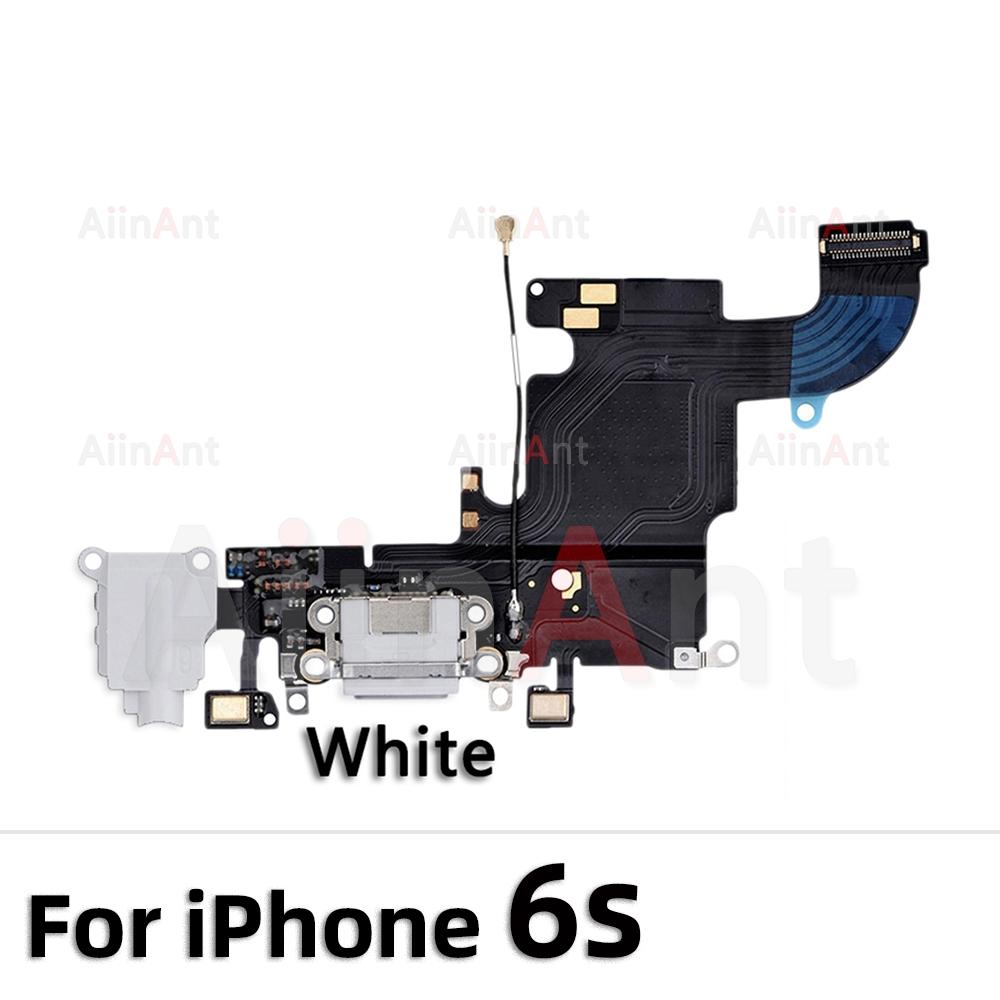 AiinAnt Dock USB Mic Board Charger Connector Fast Charging Port Flex Cable For iPhone 5s 6 6s Plus SE 2 3 2020 2026 Phone Parts