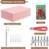 For DIY Stamp Carving Tools Rubber Stamp Making Kit Best Linoleum Block Kit Rubber Stamp Carving Block Complete Crafting Set