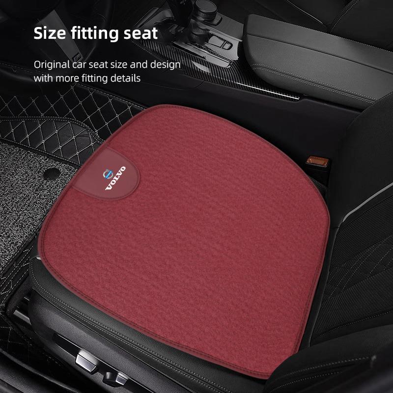 1/2 Stuks Autostoel IJszijde Kussen Lendensteun Decoratieve Accessoires Voor Volvo XC60 S60 V40 V50 V60 S80 S40 C30 AWD C70 S40 S60 S80