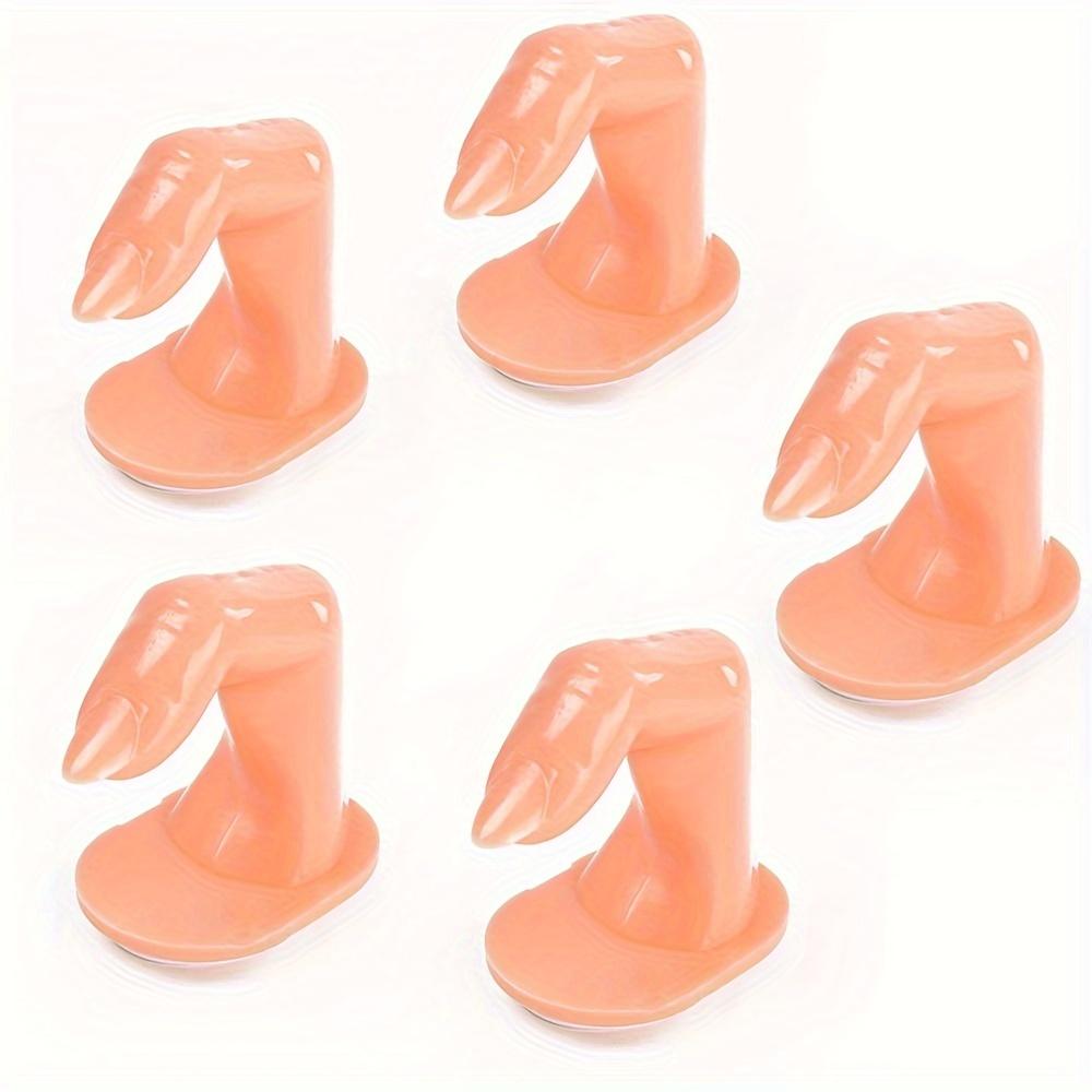 Fake Fingers Nail Art 1pcs Plastic Fake Fingers with Nails for Nail Art Practice and Display Decoration Tools
