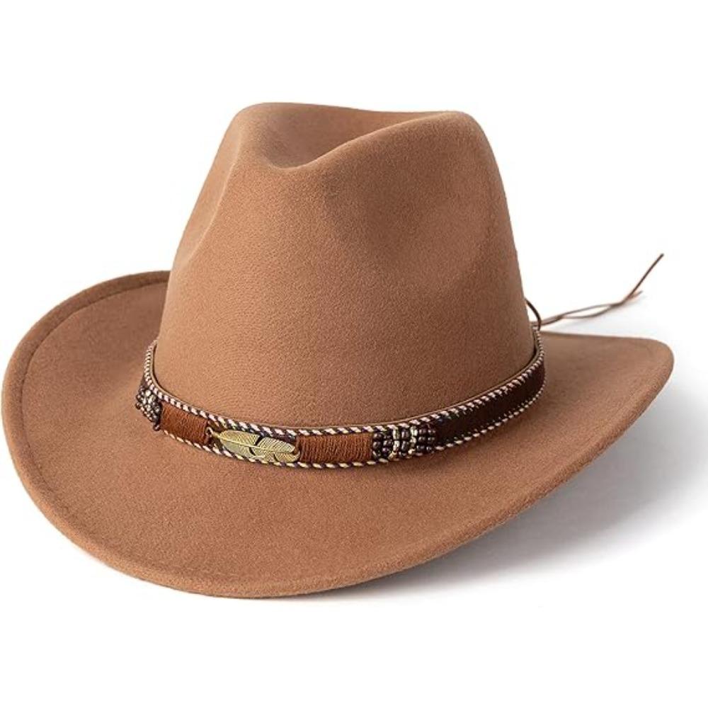 

JYL TS DIY Crocodile Print Cowboy Hat Carnival Riding Cap Faux Leather camel_M(56-58cm） світло-малиновий колір