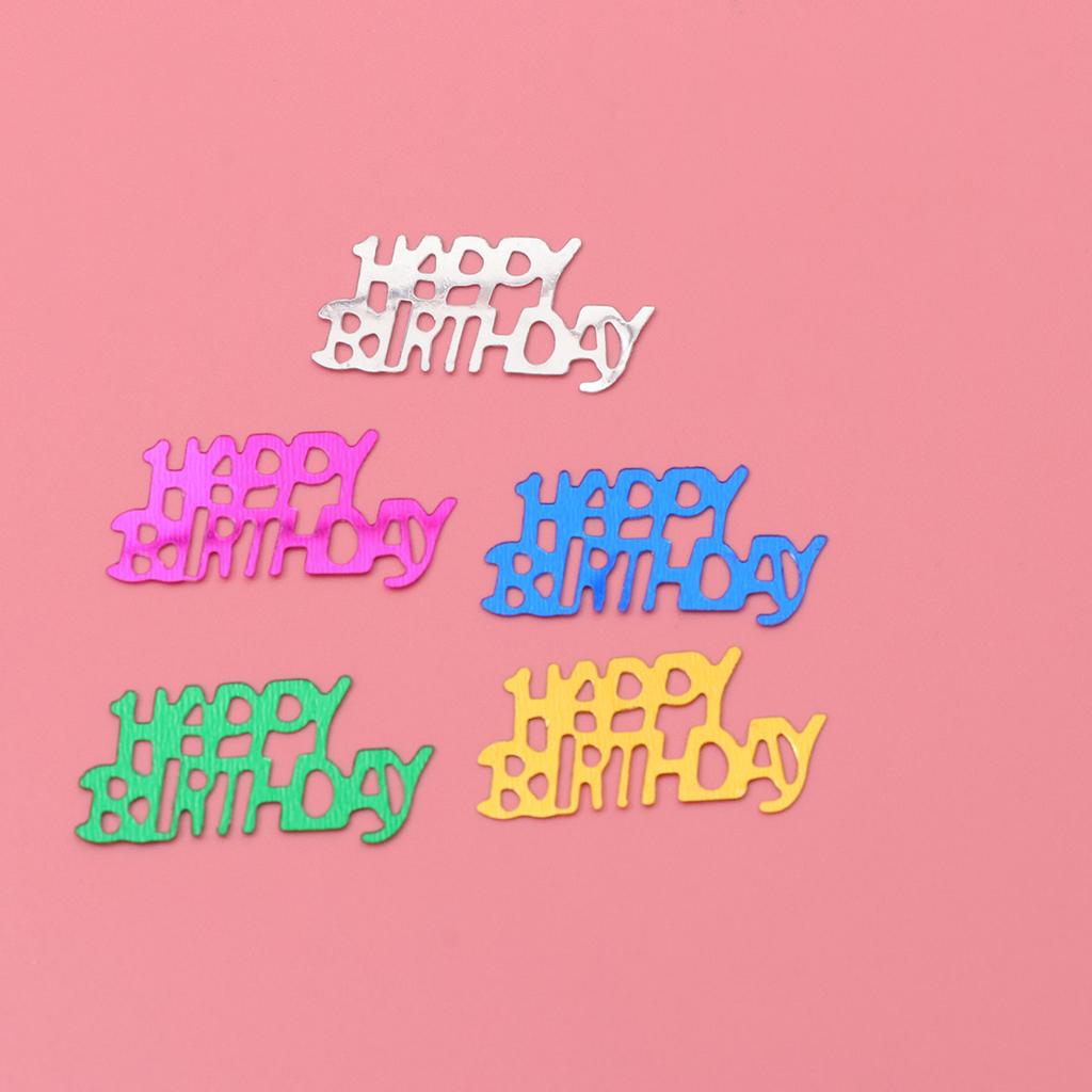 1 Pack 30G Decoration Happy Birthday Letters Design Colorful Table Decor Throwing Supplies Party Carpet Confetti For Birthday