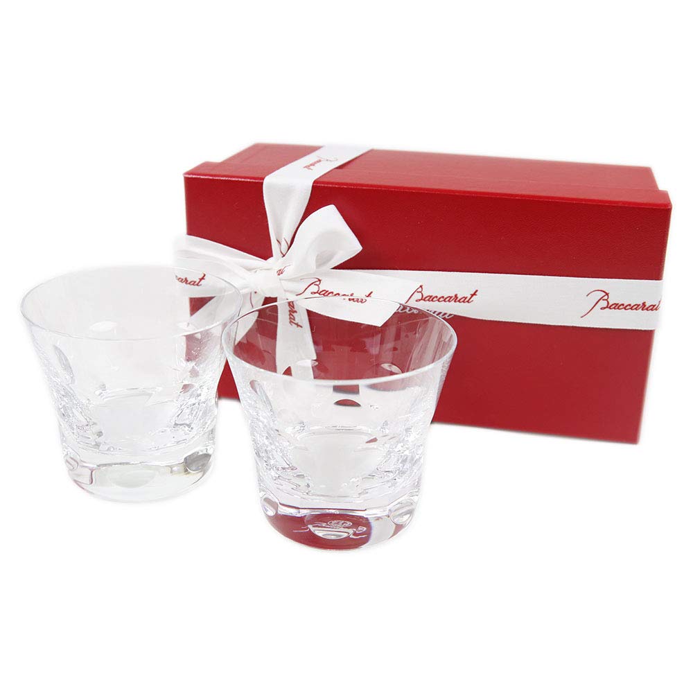 [With Ribbon] [With Paper Bag] Baccarat Beluga Tumbler Pair Set 200ml 2 pieces (2 glasses) 2104388 Glasses Highball Rocks Glass Tumbler Cup Tableware