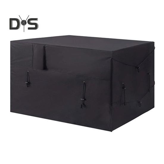 

Чехол для обогревателя бассейна 600D Oxford Cloth, чехол для теплового насоса с завязкой, водонепроницаемый чехол для обогревателя бассейна с отверстием для шланга, застежкой-липучкой для зимы чёрный